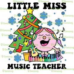 little miss music teacher christmas tshirt, little miss teacher christmas tshirt, music teacher christmas funny tshirt