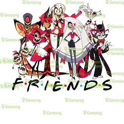 friends hazbin hotel characters tshirt, hazbin hotel movie tshirt, hazbin hotel cartoon friends tshirt