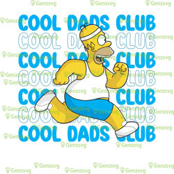 homer simpson cool dad club tshirt, simpson cool dad club tshirt, simpson dad birthday shirt