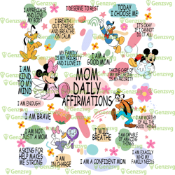 mickey and friends mom affirmations t-shirt, mickey mom tshirt, mom affirmations shirt, mother's day idea shirt