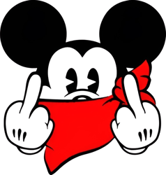 mickey mouse f you svg, mickey middle finger svg, cute mickey fuck off svg