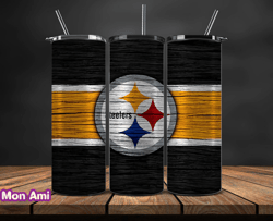 pittsburgh steelers nfl logo, nfl tumbler png , nfl teams, nfl tumbler wrap design by mon ami design 01