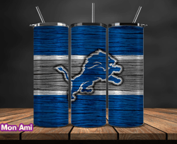 detroit lions nfl logo, nfl tumbler png , nfl teams, nfl tumbler wrap design by mon ami design 06