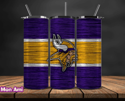 minnesota vikings nfl logo, nfl tumbler png , nfl teams, nfl tumbler wrap design by mon ami design 03