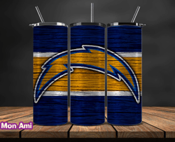 los angeles chargers nfl logo, nfl tumbler png , nfl teams, nfl tumbler wrap design by mon ami design 07