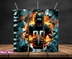 jacksonville jaguars cracked holetumbler wraps, , nfl logo,, nfl sports, nfl design png, design by mon ami  18