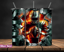 new york jets cracked holetumbler wraps, , nfl logo,, nfl sports, nfl design png, design by mon ami  19