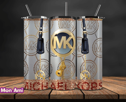 mk tumbler wrap, mk tumbler png, mk logo , luxury tumbler wraps, logo fashion  design by mon ami 10