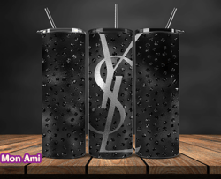 ysl  tumbler wrap, ysl tumbler png, ysl logo , luxury tumbler wraps, logo fashion  design by mon ami 19