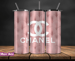 chanel  tumbler wrap, chanel tumbler png, chanel logo , luxury tumbler wraps, logo fashion  design by mon ami 30