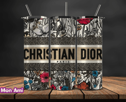 dior  tumbler wrap, dior tumbler png, dior logo, luxury tumbler wraps, logo fashion  design by mon ami 70