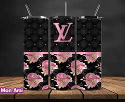 lv  tumbler wrap, lv tumbler png, lv logo, luxury tumbler wraps, logo fashion  design by mon ami 100