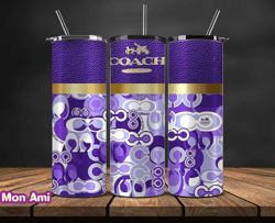 coach  tumbler wrap, coach tumbler png, coach logo, luxury tumbler wraps, logo fashion  design by mon ami 129