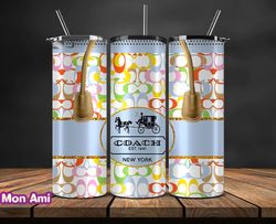 coach  tumbler wrap, coach tumbler png, coach logo, luxury tumbler wraps, logo fashion  design by mon ami 131