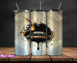 chanel  tumbler wrap, chanel tumbler png, chanel logo, luxury tumbler wraps, logo fashion  design by mon ami 134