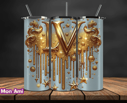 lv  tumbler wrap, lv tumbler png, lv logo, luxury tumbler wraps, logo fashion  design by mon ami 146