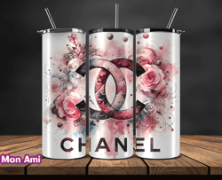 chanel  tumbler wrap, chanel tumbler png, chanel logo, luxury tumbler wraps, logo fashion  design by mon ami 159