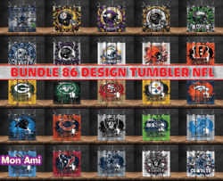 bundle 86 design nfl teams, nfl logo, tumbler design, design bundle football, nfl tumbler design, design by mon ami20