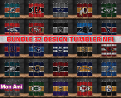 bundle 32 design nfl teams, nfl logo, tumbler design, design bundle football, nfl tumbler design, design by mon ami01