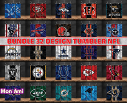 bundle 32 design nfl teams, nfl logo, tumbler design, design bundle football, nfl tumbler design, design by mon ami03