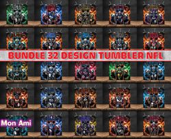 bundle 32 design nfl fire, nfl logo, nfl tumbler bundle png , all teams nfl, nfl tumbler bundle design by mon ami07