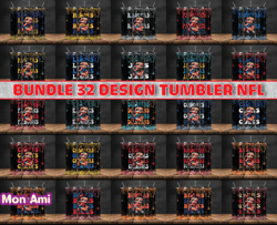 bundle 32 design nfl teams, bundle  betty boop design, nfl logo, nfl tumbler bundle png , all teams nfl,  design 19