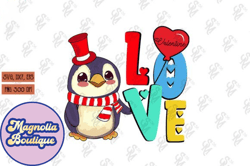 penguin valentines day sublimation svg design 70