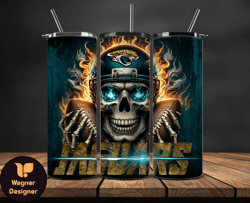 jacksonville jaguars tumbler wrap, logo tumbler wraps, nfl football teams png, sport team tumbler, logo nfl tumbler by m