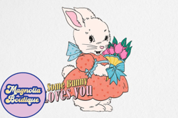 vintage bunny easter png sublimation design 70