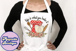 life is what you bake sublimation png design 116