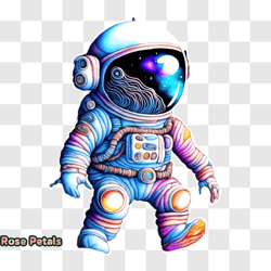 colorful astronaut in space suit png design 261