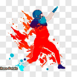 energetic football player ready to play png design 287