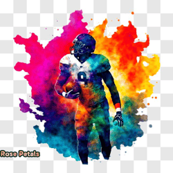 football player in action png design 290