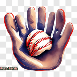 baseball glove with baseball inside png design 17