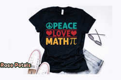 peace love math vintage math design design 239