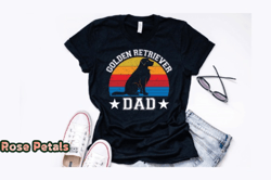 vintage golden retriever dad design design 248