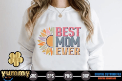best mom ever – retro mothers day svg design 238
