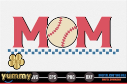 mom – retro baseball svg design 274