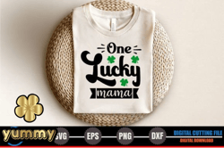 one lucky mama, mother day png, mother day png – st. patricks day svg design 297