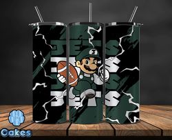 new york jets tumbler wrap, mario tumbler wrap, nfl logo png, tumbler designs, nfl football png, design by yummi store t