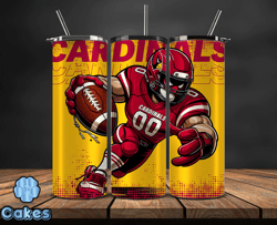 arizona cardinals  nfl tumbler wraps, tumbler wrap png, football png, logo nfl team, tumbler design by yummi store 01