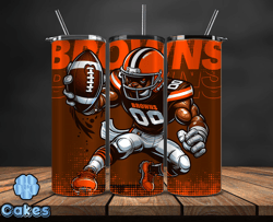 cleveland browns nfl tumbler wraps, tumbler wrap png, football png, logo nfl team, tumbler design by yummi store 08