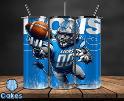 detroit lions nfl tumbler wraps, tumbler wrap png, football png, logo nfl team, tumbler design by yummi store 11