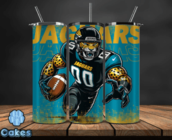 jacksonville jaguars nfl tumbler wraps, tumbler wrap png, football png, logo nfl team, tumbler design by yummi store 15