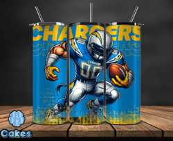 los angeles chargers nfl tumbler wraps, tumbler wrap png, football png, logo nfl team, tumbler design by yummi store 18