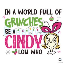 in a world full of grinches svg cutting digital file