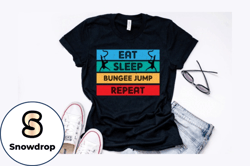 vintage bungee jump t shirt design design 202