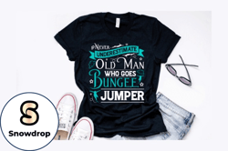 old man bungee jumping t shirt design design 203