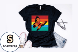 retro vintage butterfly t shirt design design 215