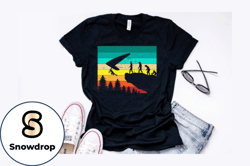 vintage hang gliding t shirt design design 224